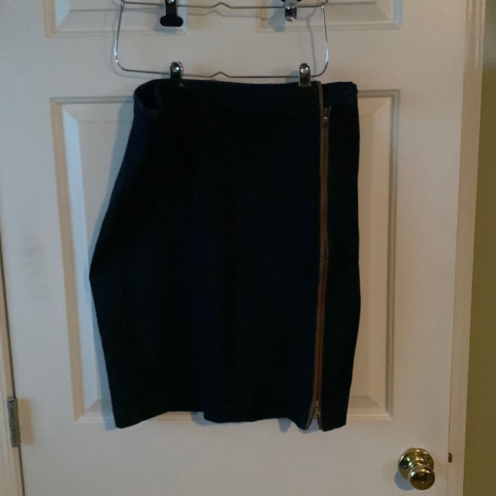 Very gently used Lauren by Ralph Lauren denim zip skirt